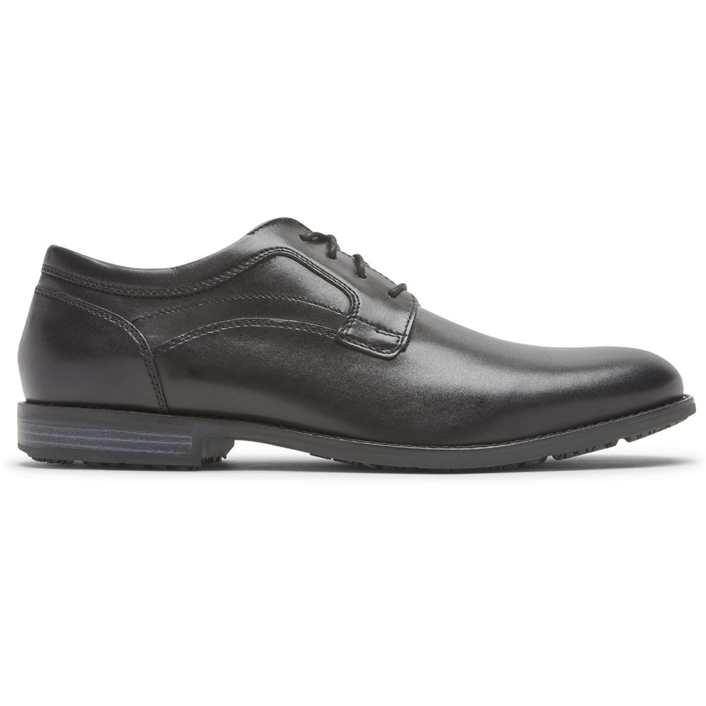 Rockport Mens Oxfords Black - Dustyn Plain Toe - UK 259-QMACRU